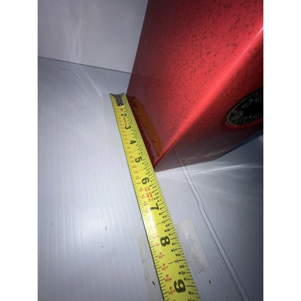 PIER 1 Import Rustic Brick Red Ceramic Canister Vacuum Sealed Lid See Pics